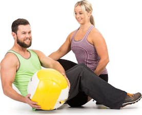 Personal Trainer and Client